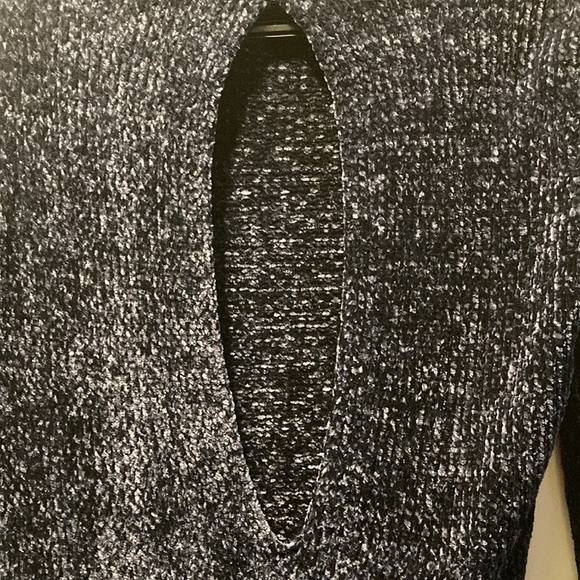 Dynamite Navy Blue Chenille Sweater Dress, Sz XS - Picture 3 of 5